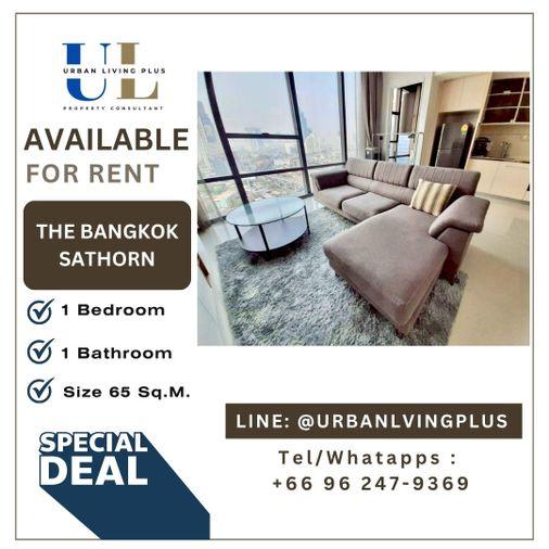 รูป ( UL2604021 ) ✨Tel/Line 096-2479369✨ , ให้เช่า เดอะ แบงค็อก สาทร , 1 ห้องนอน, 1 ห้องน้ำ, ขนาด 65 ตร.ม. ชั้นสูง, ห้องสวย, พร้อมเข้าอยู่ - รูปที่ 1/10