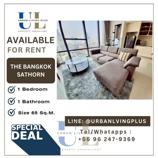 รูป ( UL2604021 ) ✨Tel/Line 096-2479369✨ , ให้เช่า เดอะ แบงค็อก สาทร , 1 ห้องนอน, 1 ห้องน้ำ, ขนาด 65 ตร.ม. ชั้นสูง, ห้องสวย, พร้อมเข้าอยู่ - รูปที่ 1/10
