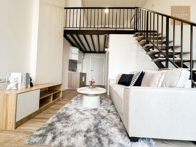 รูป ขายด่วน คอนโดduplex 2ชั้น เพดานสูงโปร่ง สบาย ตกแต่งพร้อมเข้าอยู่ ใกล้แฟชั่นไอส์แลนด์ - รูปที่ 1/16