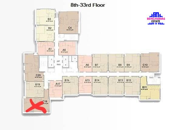 picture Selling at a Loss! High-End 2-Bedroom Corner Unit – Rhythm Ratchada-Huai Khwang, Directly Next to MRT Huai Khwang - 8/10