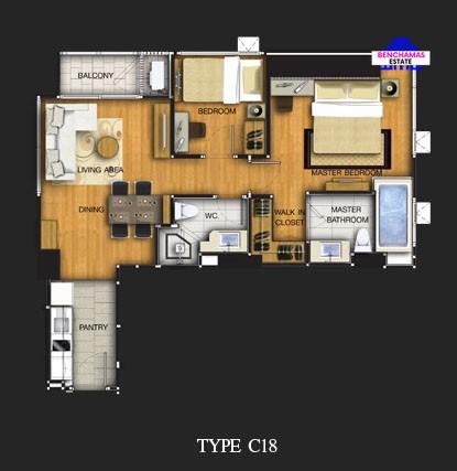 picture Selling at a Loss! High-End 2-Bedroom Corner Unit – Rhythm Ratchada-Huai Khwang, Directly Next to MRT Huai Khwang - 9/10
