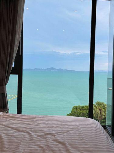 รูป KT0364🏖️1ห้องนอน 39ตรม ชั้น10🌊วิวทะเล พร้อมเฟอร์นิเจอร์🦀AROM อารมณ์ วงศ์อมาตย์ พัทยาเหนือ - รูปที่ 8/11