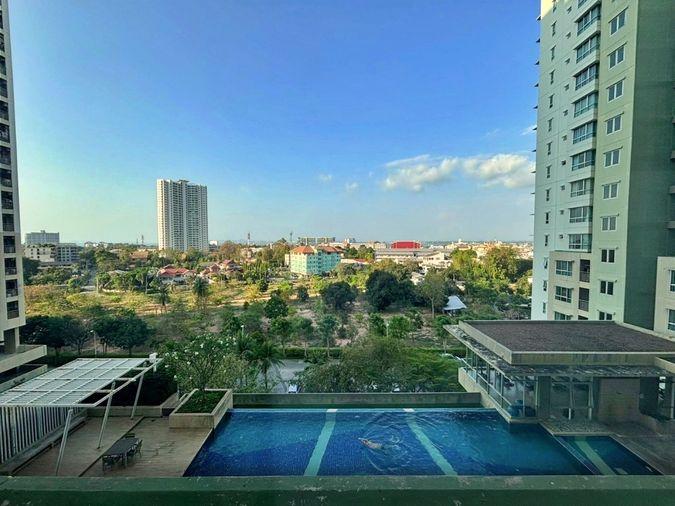 รูป KT0378🌴1ห้องนอน 26ตรม ชั้น7 ตึกA พร้อมเฟอร์นิเจอร์⛵Lumpini Ville Wongamat🏖️ลุมพินี วิลล์ นาเกลือ วงศ์อมาตย์ - รูปที่ 6/10