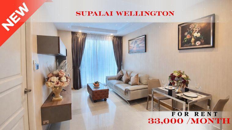 picture 💙 Modern Room For Rent 📌 Supalai Wellington (Line: @rent2022) | Near MRT Thailand Cultural Centre  ✨ Ready to move in! ✨ 📌 Ref Code: A01388 - 1/14