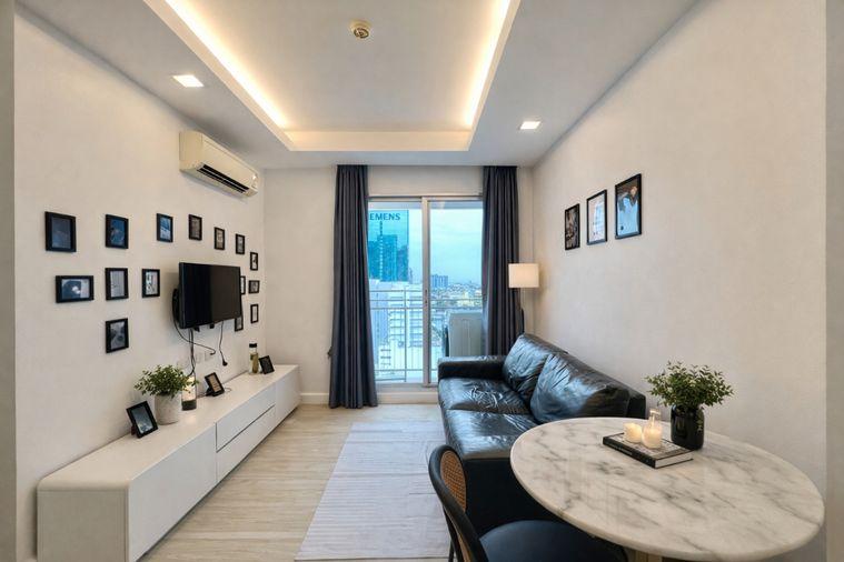 picture 🌸 Cozy Room For Rent 📌 Thru Thonglor Condominium (Line: @rent2022) | Near MRT Phetchaburi  ✨ Ready to move in! ✨ 📌 Ref Code: A11147 - 4/14
