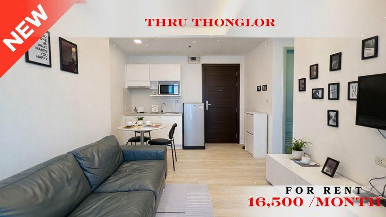 picture 🌸 Cozy Room For Rent 📌 Thru Thonglor Condominium (Line: @rent2022) | Near MRT Phetchaburi  ✨ Ready to move in! ✨ 📌 Ref Code: A11147 - 1/14