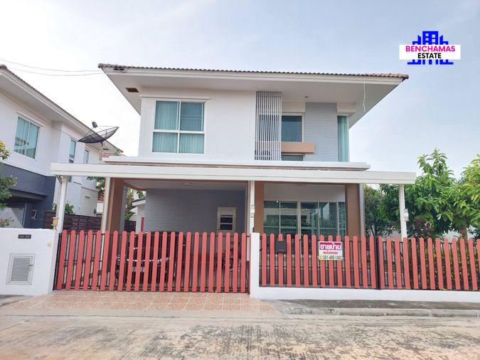 รูป ขาย บ้านเดี่ยว 2 ชั้น หลังริม Alisha Suksawat-Pracha Uthit (หมู่บ้านอลิชา สุขสวัสดิ์-ประชาอุทิศ) ต่อเติมครบ พร้อมหิ้วกระเป๋าเข้าอยู่! - รูปที่ 1/27