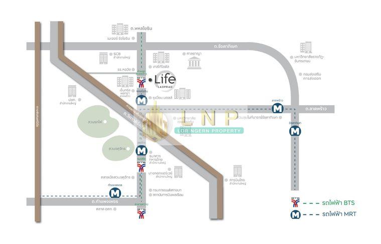 รูป 🏢 ให้เช่าคอนโด : Life Ladprao (ไลฟ์ ลาดพร้าว) รหัสทรัพย์ | 📌LNP-C3595 - รูปที่ 9/9