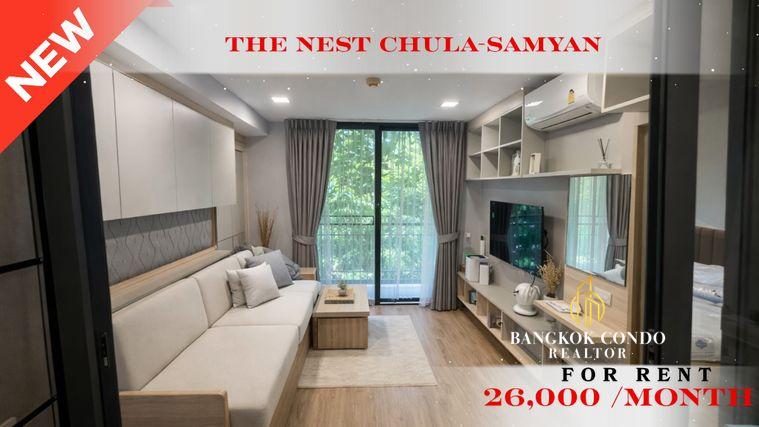 รูป 🍀🍀 Prime condo location🚆 ให้เช่า📌 เดอะ เนสท์ จุฬา สามย่าน (Line: @rent2022) MRT สามย่าน พร้อมเข้าอยู่ 🔖A11148 - รูปที่ 1/6