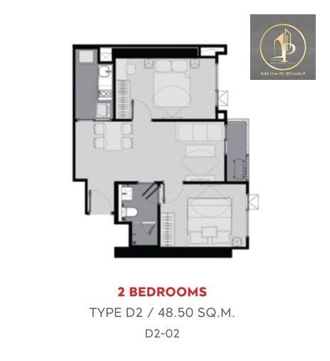 picture 🎈#MT2604_059 🎈💥Urgent💥 Guaranteed availability! Click quickly before it's gone‼️ For Rent 35k.🔥 Condo Life Asoke Hype - 10/10