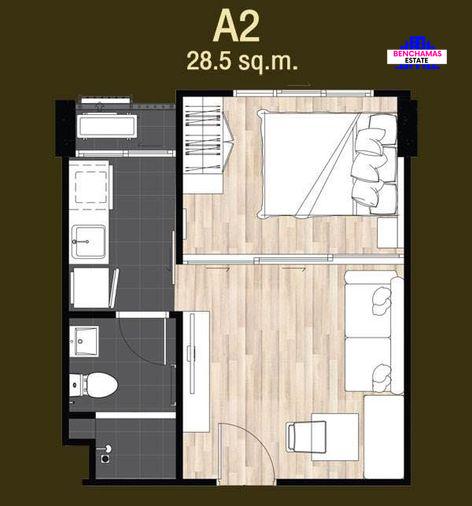 รูป 🏠 ขายคอนโด ราคาดี ฟรีโอน ฟรีส่วนกลางปี 69 ฮอลล์มาร์ค แจ้งวัฒนะ Hallmark Chaengwattana ใกล้ MRT สายสีชมพู & เซ็นทรัลแจ้งวัฒนะ - รูปที่ 16/16