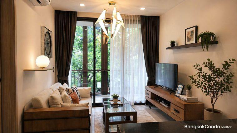picture 🍀🔥 Cozy Room For Rent 📍 Mori Haus Condominium (Line: @rent2022) | T77 Community, Sukhumvit 77  ✨ Ready to move in! ✨ 📌 Ref Code: A05954 - 3/12