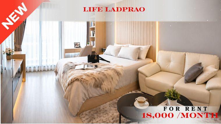 picture 💝🚆 Fully Furnished Unit For Rent 📌 Life Ladprao Condominium (Line: @rent2022) | Near MRT Phahon Yothin  ✨ Ready to move in! ✨ 📌 Ref Code: A11198 - 1/12