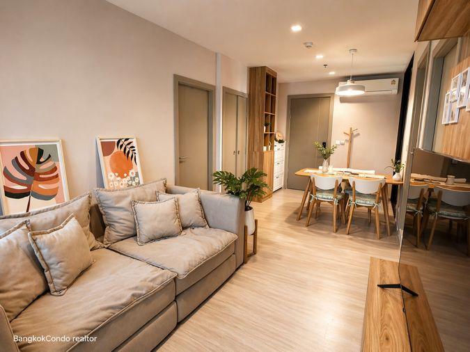 picture 🍀🚆 Cozy Room For Rent 📌 Life Asoke–Rama 9 Condominium (Line: @rent2022) | Near MRT Rama 9  ✨ Ready to move in! ✨ 📌 Ref Code: A11202 - 3/9
