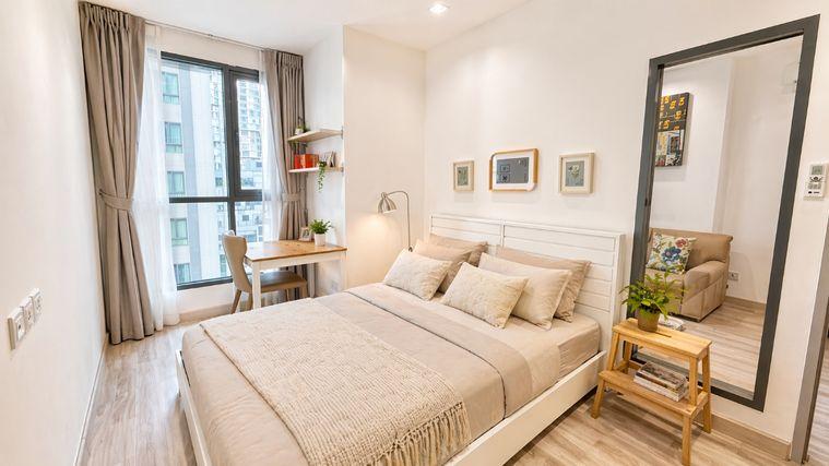 picture 💝🚆 Fully Furnished Unit For Rent 📌 Ideo Mobi Sukhumvit 81 (Line: @rent2022) | Near BTS On Nut  ✨ Ready to move in! ✨ 📌 Ref Code: A00725 - 3/13