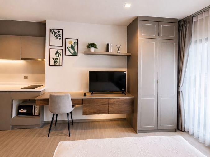 รูป 🍀🍀 Cozy room🍀ให้เช่า📌 ไลฟ์ อโศก-พระราม9 (Line:@rent2022)MRT พระราม9✨พร้อมเข้าอยู่🔖A11209 - รูปที่ 4/9