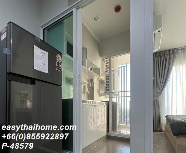 รูป P-48579 🔥 ให้เช่าคอนโด ชั้น 11 (แต่งสวยพร้อมอยู่ วิวเมือง ใกล้ BTS บางนา) Regent Home Bangna Line ID: @easythaihome 085-592-2897 - รูปที่ 5/11