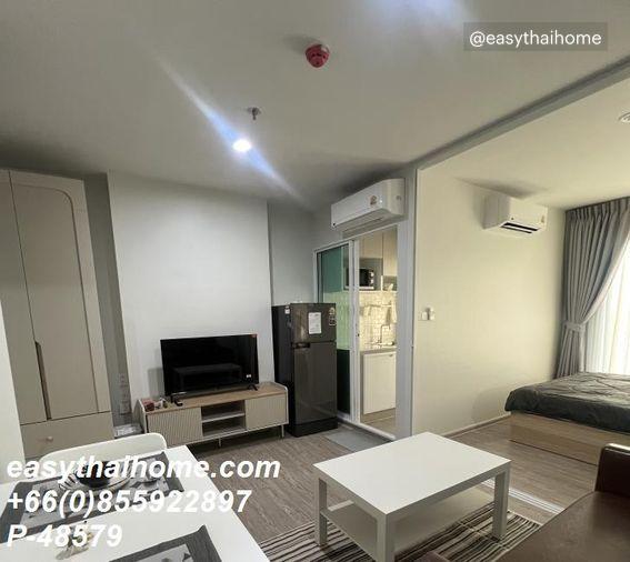 รูป P-48579 🔥 ให้เช่าคอนโด ชั้น 11 (แต่งสวยพร้อมอยู่ วิวเมือง ใกล้ BTS บางนา) Regent Home Bangna Line ID: @easythaihome 085-592-2897 - รูปที่ 3/11