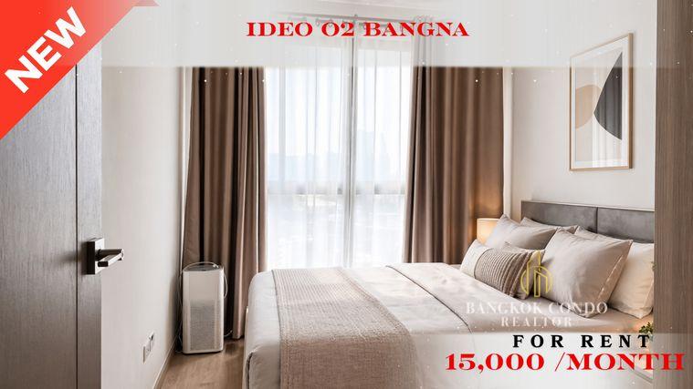 picture 🍀🚆 Cozy Room For Rent 📌 Ideo O2 Bangna Condominium (Line: @rent2022) | Near BTS Bangna ✨ Ready to move in! ✨ 📌 Ref Code: A11215 - 1/13