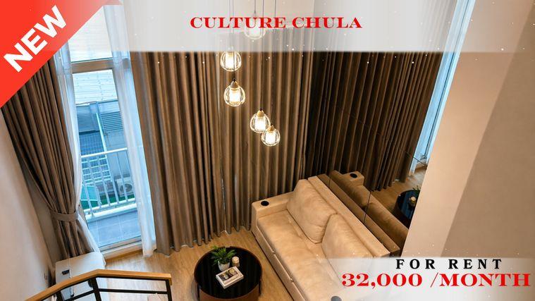 picture 🔥🚆 Prime Condo Location For Rent 📍 Culture Chula (Line: @rent2022) | Prime Chula Location  ✨ Ready to move in! ✨ 📌 Ref Code: A11214 - 1/11