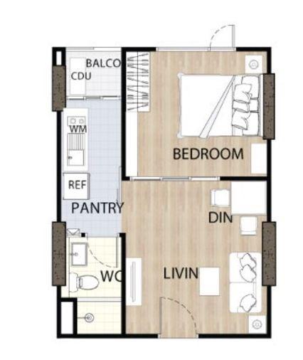 picture For Sell Premio Vetro Kaset Nice room great price Fully Finished DS2836 | Line @Dstay - 10/10