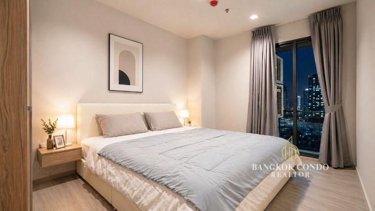 รูป 🍀🍀 Cozy room🍀ให้เช่า📌 ไลฟ์ อโศก-พระราม9 (Line:@rent2022)MRT พระราม9✨พร้อมเข้าอยู่🔖A11249 - รูปที่ 2/10