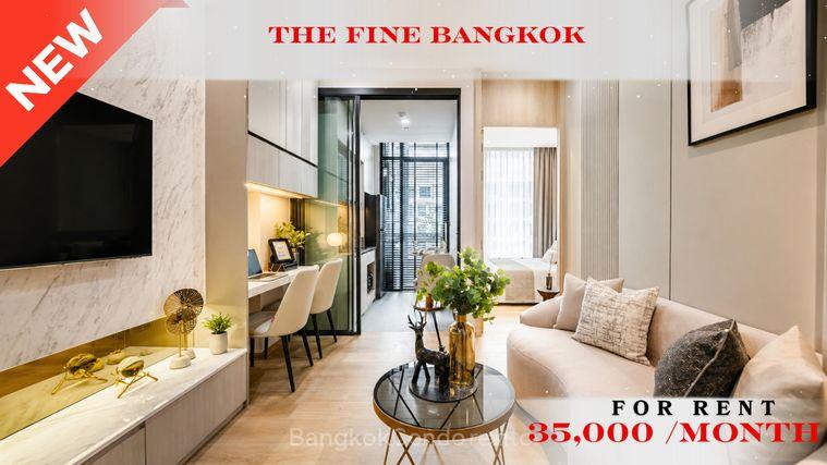 รูป 🍀🍀🍀Beautiful condo 🌸 ให้เช่า📌 The Fine Bangkok (Line:@rent2022) พร้อมเข้าอยู่ ✨A08620 - รูปที่ 1/12