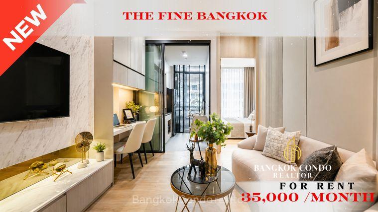 รูป 🍀🍀🍀Beautiful condo 🌸 ให้เช่า📌 The Fine Bangkok (Line:@rent2022) พร้อมเข้าอยู่ ✨A08620 - รูปที่ 1/12