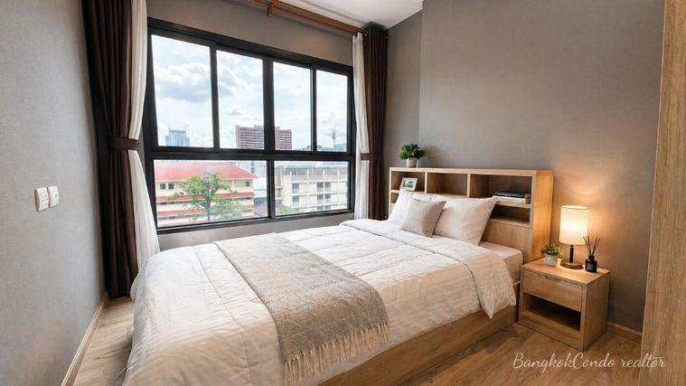 รูป 🍀🍀 Fully furnished💝 ให้เช่า📌 เดอะทรี หัวหมาก อินเตอร์เชนจ์(Line: @rent2022) MRT ลำสาลี✨ พร้อมเข้าอยู่ 🔖A11245 - รูปที่ 7/11