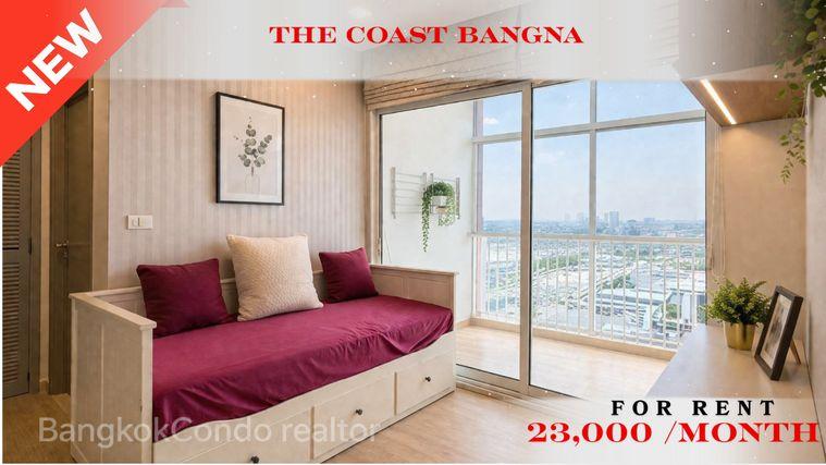 picture 💝🚆 Fully Furnished Unit For Rent 📌 The Coast Bangna  (Line: @rent2022) | Directly Connected to BTS Bangna  ✨ Ready to move in! ✨ 📌 Code: A05104 - 1/9