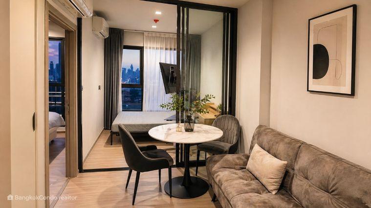 รูป 🍀🍀 Cozy room🍀ให้เช่า📌 ไลฟ์ อโศก-พระราม9 (Line:@rent2022)MRT พระราม9✨พร้อมเข้าอยู่🔖A11249 - รูปที่ 5/10