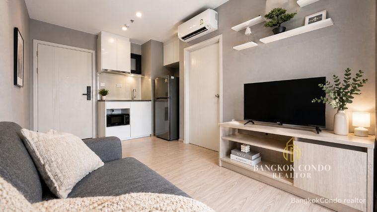 รูป 🍀🍀 Fully furnished💝 ให้เช่า📌 เดอะทรี หัวหมาก อินเตอร์เชนจ์(Line: @rent2022) MRT ลำสาลี✨ พร้อมเข้าอยู่ 🔖A11245 - รูปที่ 9/11