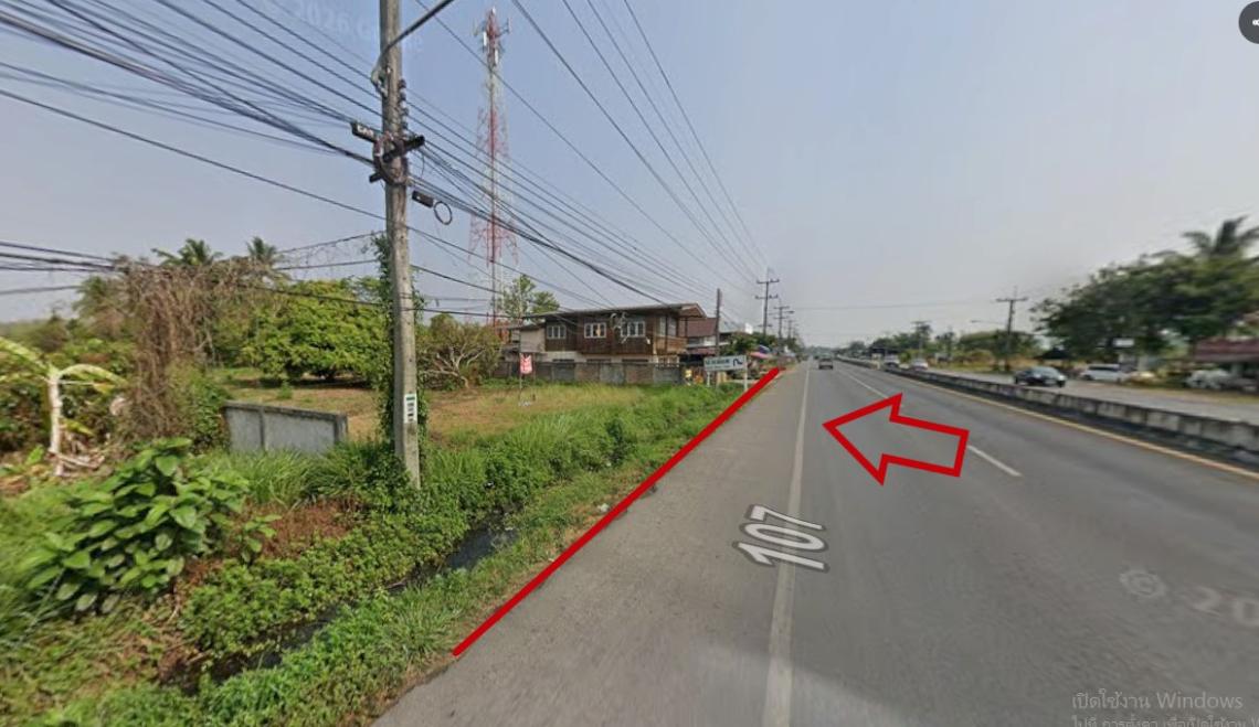 รูป ขายที่ดิน 2 ไร่ ติดถนนโชตนา107 ใกล้ตลาดทวีโรจน์ - รูปที่ 4/5