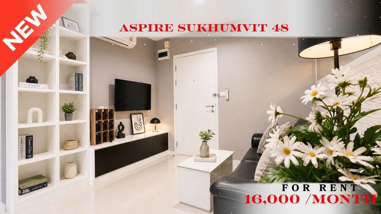 picture 🚆✨ Prime Condo Location For Rent 📍 Aspire Sukhumvit 48(Line: @rent2022) | Near BTS Phra Khanong  ✨ Ready to move in! ✨ 📌 Ref Code: A11260 - 1/7