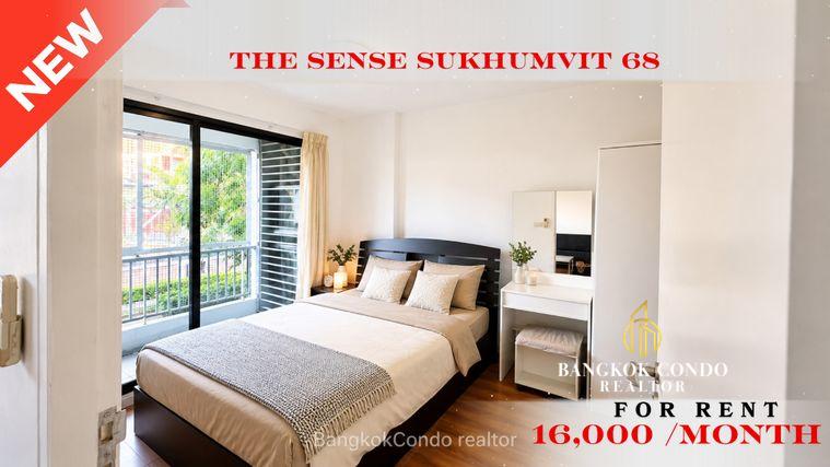 picture 💝🚆 Fully Furnished Unit For Rent 📌 The Sense Sukhumvit 68 (Line: @rent2022) | Near BTS Udom Suk ✨ Ready to move in! ✨ 📌 Ref Code: A09435 - 1/12