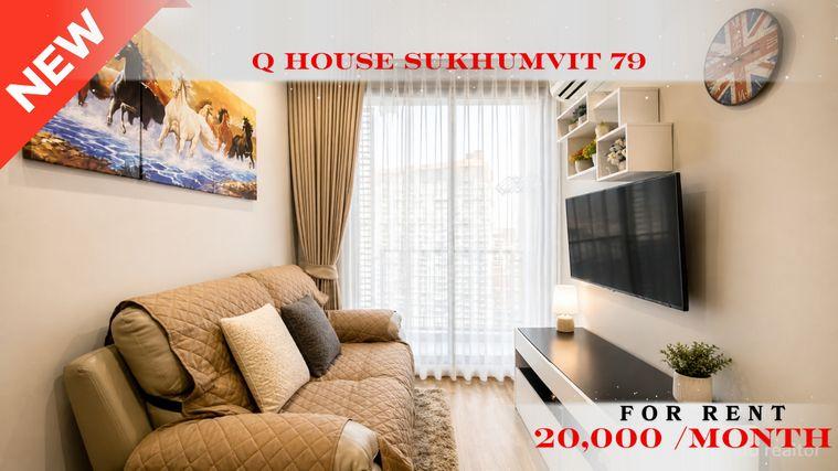 รูป 🍀🍀🍀 Fully furnished💝 ให้เช่า📌 คิว เฮ้าส์ สุขุมวิท 79(Line:@rent2022)BTS อ่อนนุช✨พร้อมเข้าอยู่🌼A11290 - รูปที่ 1/11