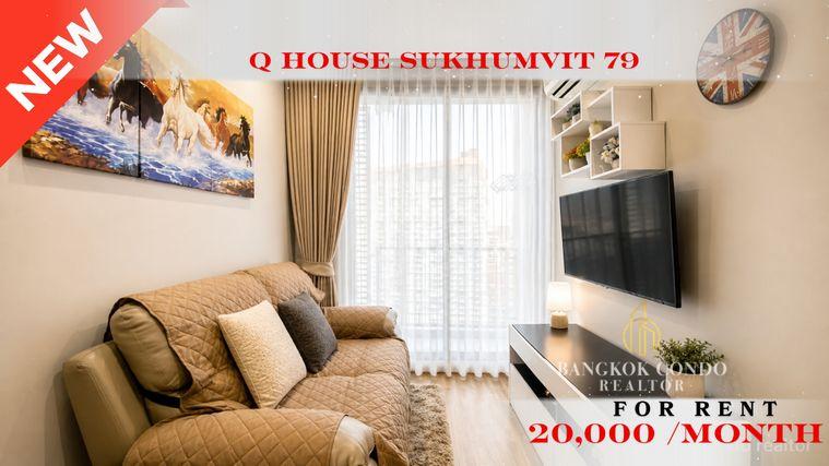 รูป 🍀🍀🍀 Fully furnished💝 ให้เช่า📌 คิว เฮ้าส์ สุขุมวิท 79(Line:@rent2022)BTS อ่อนนุช✨พร้อมเข้าอยู่🌼A11290 - รูปที่ 1/11