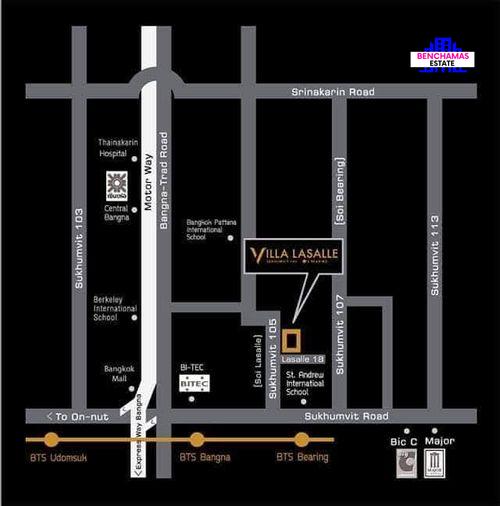 รูป ขายคอนโดหรู ห้องมุม พร้อมเข้าอยู่ ✅ Villa Lasalle Sukhumvit 105 วิลล่า ลาซาล สุขุมวิท 105 📍 ทำเลลาซาล ใกล้ BTS แบริ่ง - รูปที่ 12/12