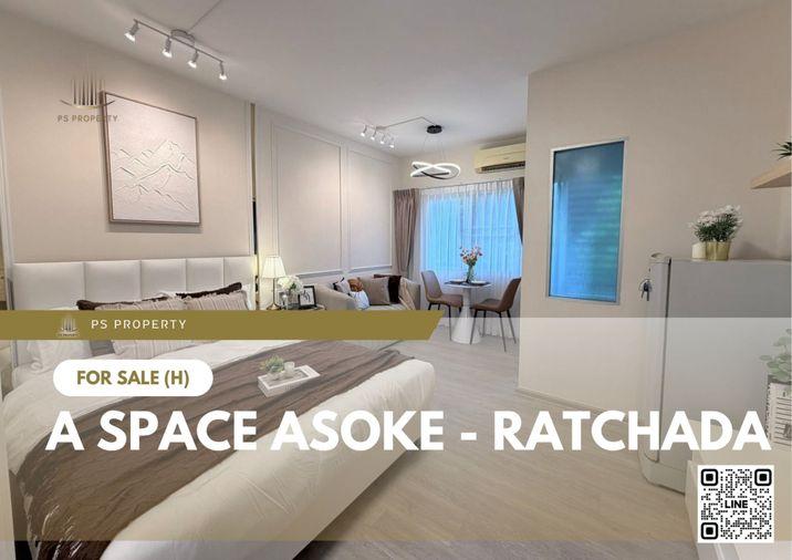 รูป ขายด่วน 🔥 A Space Asoke - Ratchada 🔥 ตกแต่งสวยครบพร้อมเฟอร์นิเจอร์ ใกล้ MRT พระราม 9 - รูปที่ 1/10