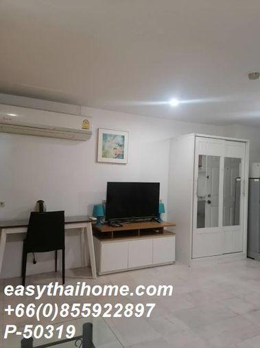 picture P-50319 Fully Furnished First Tower Sukhumvit Studio Unit Close to BTS Phloen Chit & Bumrungrad Hospital. Line: @easythaihome 085-592-2897 - 2/3