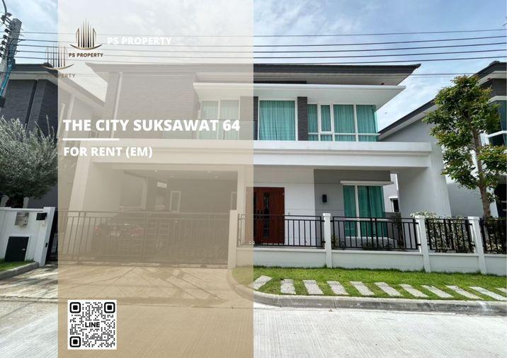 รูป บ้านเดี่ยวให้เช่า 🔥 The City Suksawat 64 🔥 4 ห้องนอน 5 ห้องน้ำ เฟอร์นิเจอร์ และ เครื่องใช้ไฟฟ้าครบ Pet Friendly 🐶 - รูปที่ 1/17