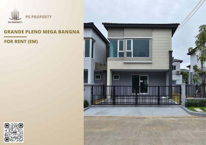 รูป บ้านให้เช่า 🔥 Grande Pleno Mega Bangna 🔥 3 ห้องนอน 3 ห้องน้ำ เฟอร์นิเจอร์ และ เครื่องใช้ไฟฟ้าครบ ใกล้เมกาบางนา - รูปที่ 1/17