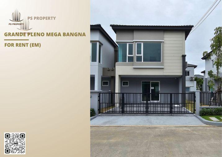 รูป บ้านให้เช่า 🔥 Grande Pleno Mega Bangna 🔥 3 ห้องนอน 3 ห้องน้ำ เฟอร์นิเจอร์ และ เครื่องใช้ไฟฟ้าครบ ใกล้เมกาบางนา - รูปที่ 1/17