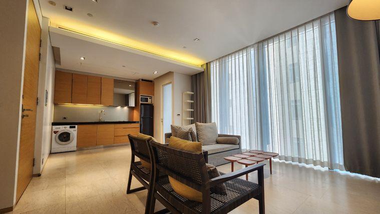 รูป Saladaeng Residences | ห้องกว้างมากหนึ่งนอนไซต์ใหญ่ ตกแต่ง สวยเรียบๆ โล่งๆ เหมาะกับคนมีของเยอะ - รูปที่ 3/6