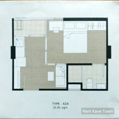 รูป 🏡 ให้เช่า Kave Town Space 💖 ✨ ตึก D ชั้น 8 ห้องมุม เจ้าของอยู่เอง ไม่เคยปล่อยเช่า ✅️ พร้อมเข้าอยู่ - รูปที่ 12/17