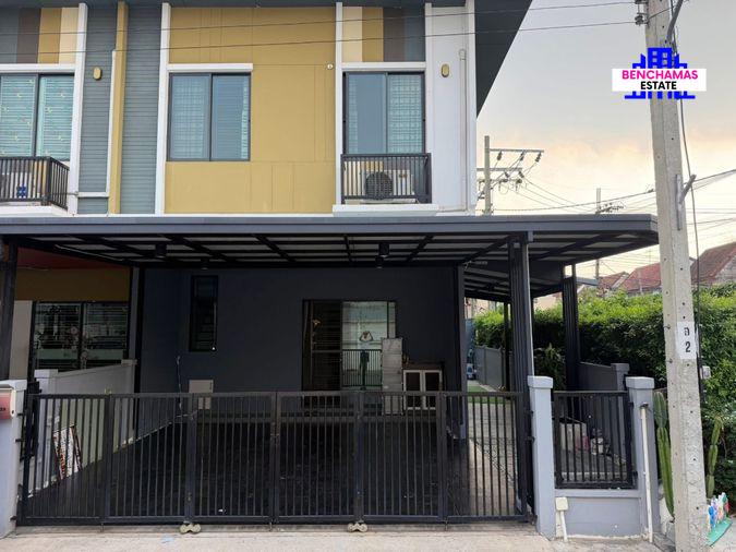รูป 🔥 ขาย บ้านแฝดหลังมุม หมู่บ้านภัทราวรรณ โครงการใหม่ หน้าบ้านไม่ชนใคร ทำเลราชพฤกษ์-บางบัวทอง - รูปที่ 1/18