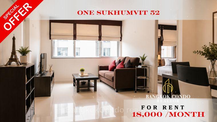 รูป 🍀🍀 Prime condo location 🚆ให้เช่า📌 วัน สุขุมวิท 52(Line:@rent2022)BTS อ่อนนุช✨พร้อมเข้าอยู่🔖A11351 - รูปที่ 1/11