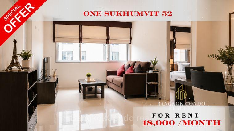 รูป 🍀🍀 Prime condo location 🚆ให้เช่า📌 วัน สุขุมวิท 52(Line:@rent2022)BTS อ่อนนุช✨พร้อมเข้าอยู่🔖A11351 - รูปที่ 1/11