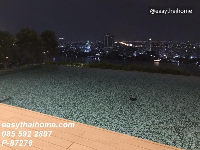 picture P-87276 — Luxury River View Condo for Sale at Chewathai Residence Bang Pho. 45 sqm. Price 5.69 Million THB. Tel 085-592-2897 Line: @easythaihome - 7/10