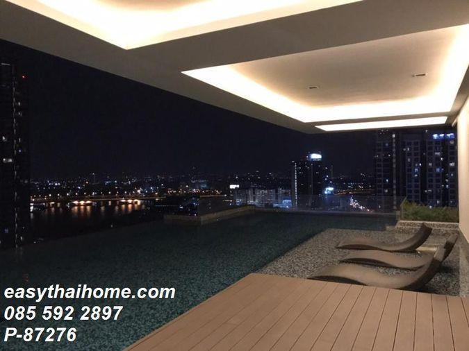 picture P-87276 — Luxury River View Condo for Sale at Chewathai Residence Bang Pho. 45 sqm. Price 5.69 Million THB. Tel 085-592-2897 Line: @easythaihome - 5/10